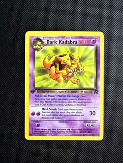 Pokemon TCG Dark Kadabra Team Rocket 39/82 Uncommon 1st Edition LP 2000 Vintage - Image 1