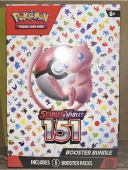 Pokemon Scarlet Violet 151 Booster Bundle 6-Pack, Factory-Sealed - Image 1