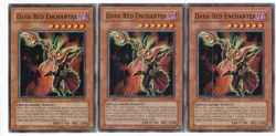 Yugioh- 3X Dark Red Enchanter - Common - 1st Edition - SDSC-EN006 - Near Mint - Image 1