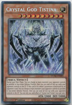 Crystal God Tistina DUNE-EN089 Secret Rare 1st Edition NM Yugioh - Image 2
