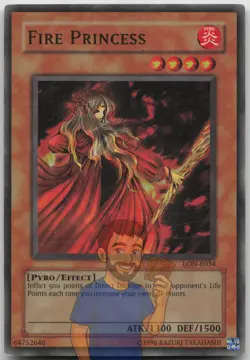 Fire Princess LON-E034 Super Rare Unlimited MP Yugioh - Image 1