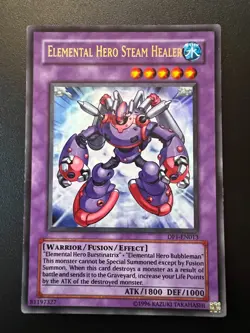 Elemental Hero Steam Healer DP1-EN013 Ultra Rare Unlimited Light Play+ Yugioh - Image 1