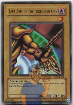 Left Arm of the Forbidden One LOB-E100 Ultra Rare Unlimited MP Yugioh - Image 1