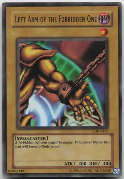 Left Arm of the Forbidden One LOB-E100 Ultra Rare Unlimited MP Yugioh - Image 2