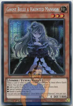 Ghost Belle & Haunted Mansion RA01-EN011 Secret Rare 1st Edition NM Yugioh - Image 1
