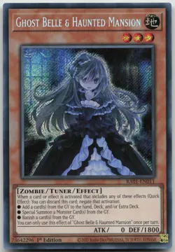 Ghost Belle & Haunted Mansion RA01-EN011 Secret Rare 1st Edition NM Yugioh - Image 2