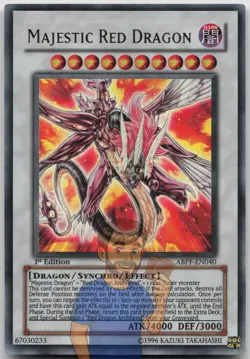 Majestic Red Dragon ABPF-EN040 Ultra Rare 1st Edition NM Yugioh - Image 1