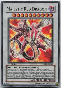 Majestic Red Dragon ABPF-EN040 Ultra Rare 1st Edition NM Yugioh - Image 2