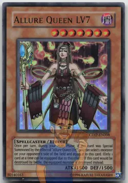 Allure Queen LV7 CDIP-EN008 Ultra Rare Unlimited LP Yugioh - Image 1