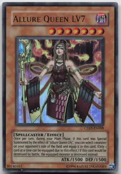 Allure Queen LV7 CDIP-EN008 Ultra Rare Unlimited LP Yugioh - Image 2