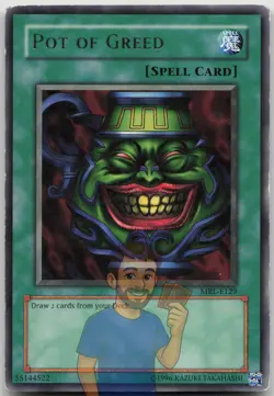 Pot of Greed MRL-E129 Rare Unlimited HP Yugioh - Image 1