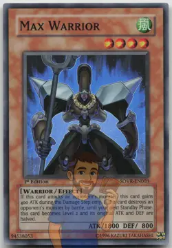 Max Warrior SOVR-EN003 Super Rare 1st Edition NM Yugioh - Image 1