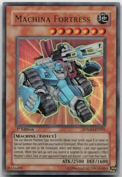 Machina Fortress SDMM-EN001 Ultra Rare 1st Edition LP Yugioh - Image 2