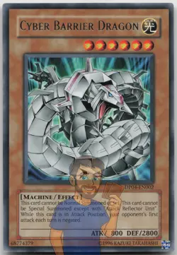 Cyber Barrier Dragon DP04-EN002 Rare Unlimited NM Yugioh - Image 1