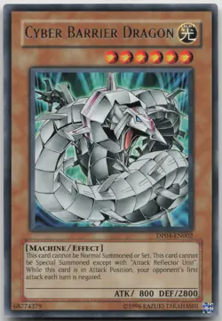 Cyber Barrier Dragon DP04-EN002 Rare Unlimited NM Yugioh - Image 2