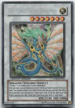 Ancient Fairy Dragon CT06-EN002 Secret Rare Limited Edition MP Yugioh - Image 2