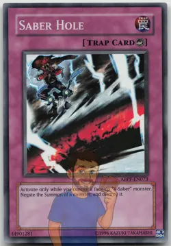 Saber Hole ABPF-EN073 Super Rare Unlimited NM Yugioh - Image 1