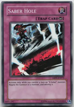 Saber Hole ABPF-EN073 Super Rare Unlimited NM Yugioh - Image 2