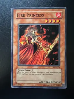Fire Princess LON-034 Super Rare Unlimited Near Mint Yugioh - Image 1