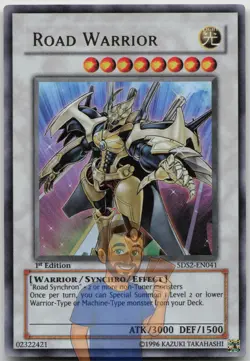 Road Warrior 5DS2-EN041 Ultra Rare 1st Edition NM Yugioh - Image 1