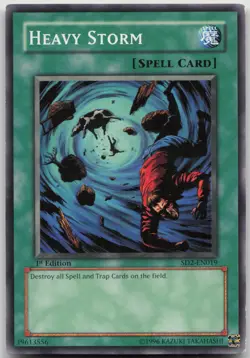Heavy Storm SD2-EN019 Common 1st Edition LP Yugioh - Image 2