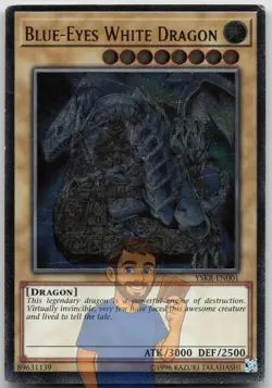 Blue-Eyes White Dragon YSKR-EN001 Ultimate Rare Unlimited MP Yugioh - Image 1