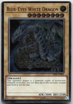 Blue-Eyes White Dragon YSKR-EN001 Ultimate Rare Unlimited MP Yugioh - Image 2