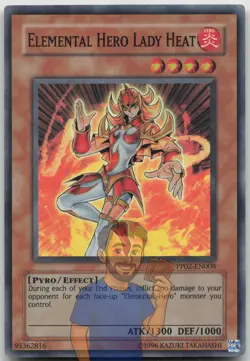 Elemental HERO Lady Heat PP02-EN008 Super Rare MP Yugioh - Image 1