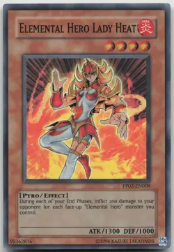 Elemental HERO Lady Heat PP02-EN008 Super Rare MP Yugioh - Image 2