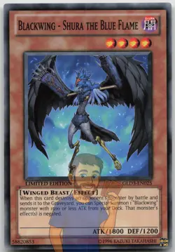 Blackwing - Shura the Blue Flame GLD3-EN025 Common Limited Edition NM Yugioh - Image 1