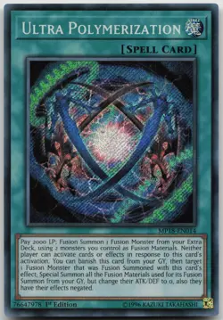 Ultra Polymerization MP18-EN014 Secret Rare 1st Edition NM Yugioh - Image 2