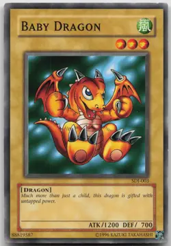Baby Dragon SDJ-003 Common Unlimited LP Yugioh - Image 2