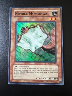 Nimble Momonga CP02-EN002 Super Rare Champion Pack Near Mint Yugioh - Image 1