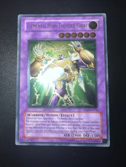 Elemental Hero Thunder Giant TLM-EN036 Ultimate Rare Unlim Light Play+ Yugioh - Image 1