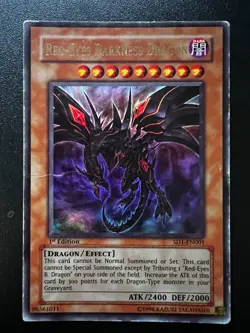Red-Eyes Darkness Dragon SD1-EN001 Ultra Rare 1st Edition Heavy Play Yugioh - Image 1