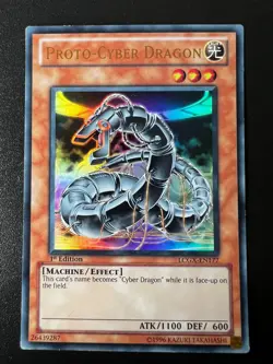 Proto-Cyber Dragon LCGX-EN177 Ultra Rare 1st Edition Light Play+ Yugioh - Image 1