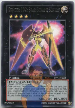 Number 102: Star Seraph Sentry JOTL-EN053 Rare 1st Edition NM Yugioh - Image 1