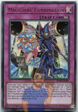 Magicians' Combination LED6-EN005 Ultra Rare 1st Edition NM Yugioh - Image 1