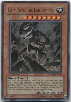 Gaia Plate the Earth Giant ANPR-EN094 Ultra Rare 1st Edition NM Yugioh - Image 2