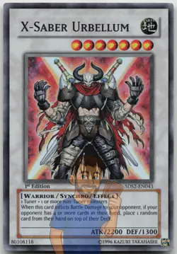 X-Saber Urbellum 5DS2-EN043 Super Rare 1st Edition NM Yugioh - Image 1