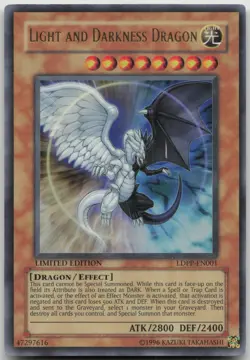 Light and Darkness Dragon LDPP-EN001 Ultra Rare Limited Edition MP Yugioh - Image 2