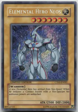 Elemental HERO Neos CT03-EN001 Secret Rare Limited Edition MP Yugioh - Image 2