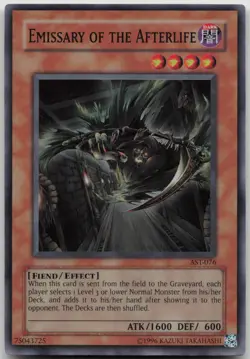 Emissary of the Afterlife AST-076 Super Rare Unlimited LP Yugioh - Image 2
