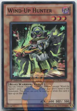 Wind-Up Hunter PHSW-EN024 Super Rare 1st Edition LP Yugioh - Image 1