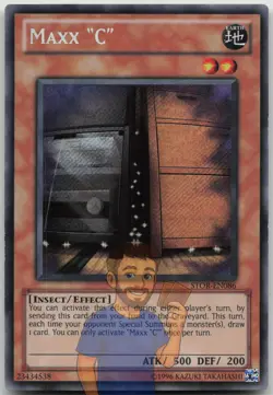 Maxx "C" STOR-EN086 Secret Rare Unlimited LP Yugioh - Image 1