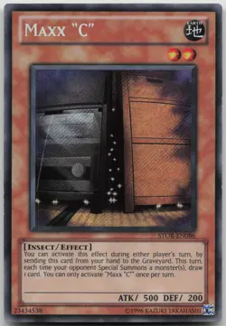 Maxx "C" STOR-EN086 Secret Rare Unlimited LP Yugioh - Image 2