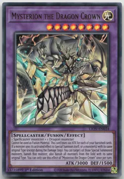 Mysterion the Dragon Crown LIOV-EN034 Ultra Rare 1st Edition NM Yugioh - Image 2