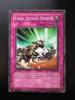 Final Attack Orders DCR-045 Common 1st Edition Crimp Misprint Near Mint Yugioh - Image 1