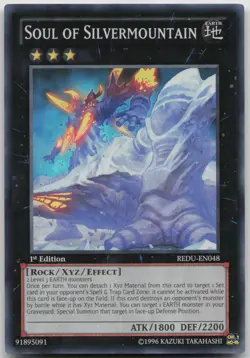 Soul of Silvermountain REDU-EN048 Super Rare 1st Edition NM Yugioh - Image 2