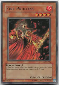 Fire Princess LON-034 Common Unlimited MP Yugioh - Image 2